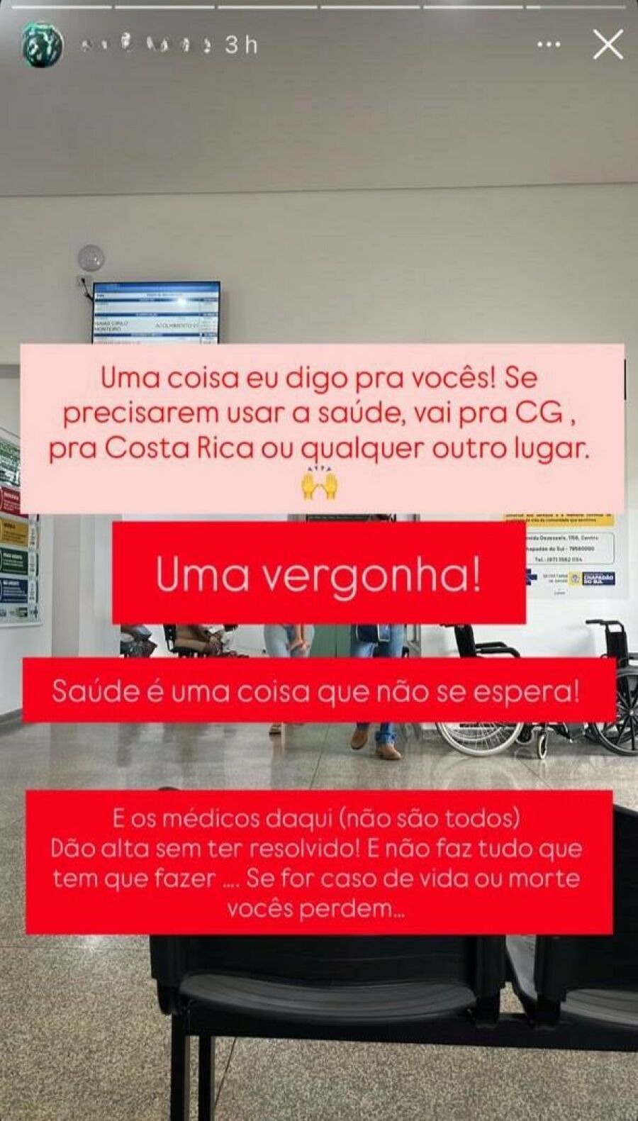 Imagem DENUNCIA SAUDE CHAPADAO